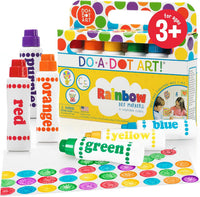 Do A Dot Art! Markers 6-Pack Rainbow Washable Paint Markers – Fun for Kids & Family - Rainbow / 6