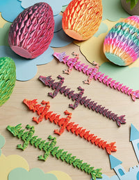 3D Printed Dragon Eggs, Mystery Fidget Egg Set for Kids & Adults - 4pc-e - image 2