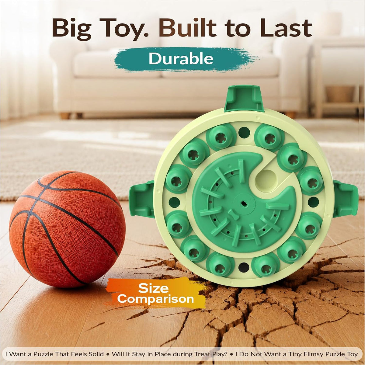 Large 3-Level Dog Puzzle Toy - Green - image 4