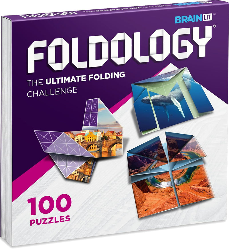 FOLDOLOGY, The Origami Puzzle Game! Brain Teasers for Tweens - 6x6 inches