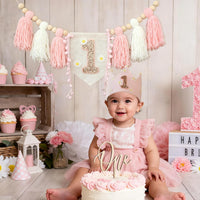 DCJHFJ First Birthday Decorations for Boy Highchair Banner One - Daisy Banner - image 3