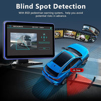 Hodozzy Backup Camera Monitor System,10.1 Inch IPS Reversing Monitor, 5 Split Screen with Five Waterproof Camera,IP68 Waterproof,Night Vision, Hard-Wired Backup Camera for Trucks/Bus/Trailer/RV