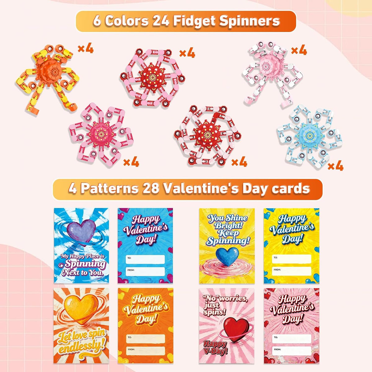 Transformable Fidget Spinners - 24pc - image 2