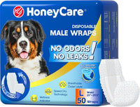 HONEY CARE All-Absorb A26 Male Dog Wrap - 1 / Large( 50 Count)( Pack of 1)