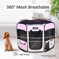 JESPET 61" Pet Dog Playpens - Pink / 61x61x30 Inch (Pack of 1) - image 4