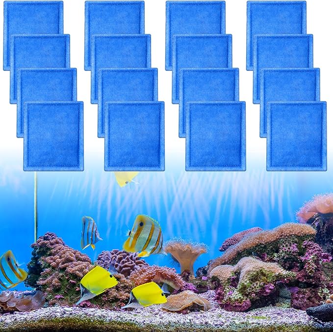 Preboun 16 Pcs Aquarium Filter Cartridge Compatible with AquaTech EZ Change #3 Fish Tank Filter Cartridge Compatible with AquaTech 30-60/20-40 Gallon Fish Tank Power Replacement