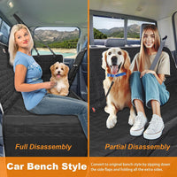 Dog Car Seat Cover for Back Seat - Hammock-Black / Truck Bench-61"W / 1 - image 2
