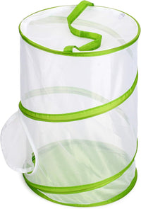 Large Butterfly Habitat, Insect Mesh Cage Pop-up, 12" x 20" Tall – Fun for Kids & Family