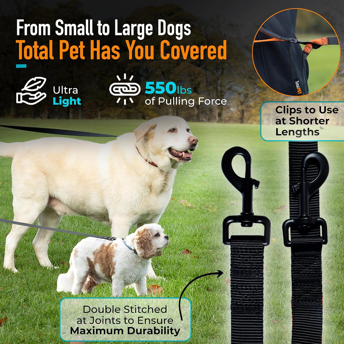 100ft Long Leash for Dogs - 30ft - image 2