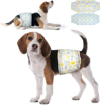 Dono Disposable Male Dog Diapers, Puppy Diapers Wraps - M(18-25in) / 24.0