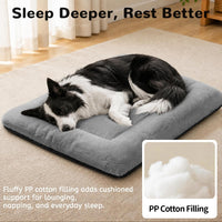 Dog Crate Pad, Washable Cozy Dog Bed Mat for Medium Dogs 36"x23" - 24.0"L x 18.0"W x 1.5"Th / Grey - image 4