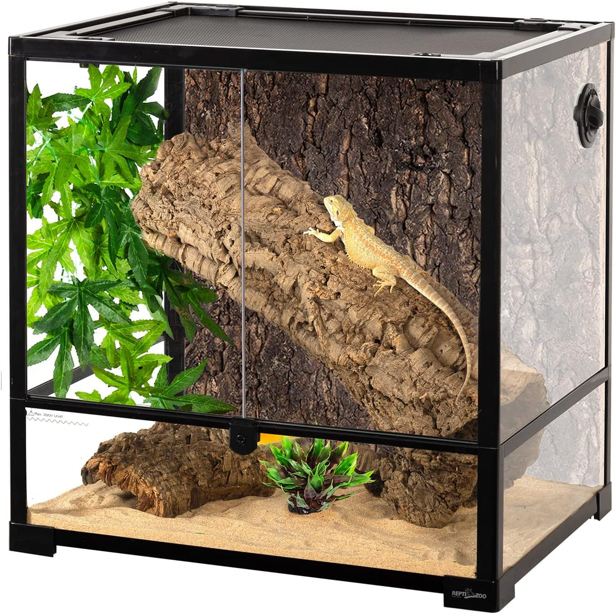 REPTIZOO 45 Gallon Glass Reptile Terrarium 24" x 18" x 24" Knock-Down - 24" x 18" x 24"