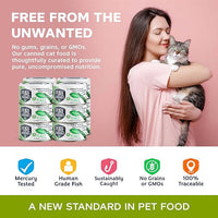 Mackerel Flakes in Tuna Consommé, Canned Wet Cat Food Soup, 100% Mercury-Tested, Moist Can Fish, Grain-Free Protein, Non-GMO, 3oz, Pack of 12