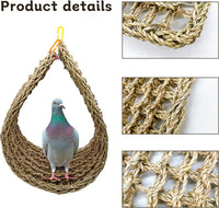 Bird Seagrass Mat 30 x 7 Inch Parrot Natural Seagrass Woven Net - 1Pc 39.4" × 7" - image 4