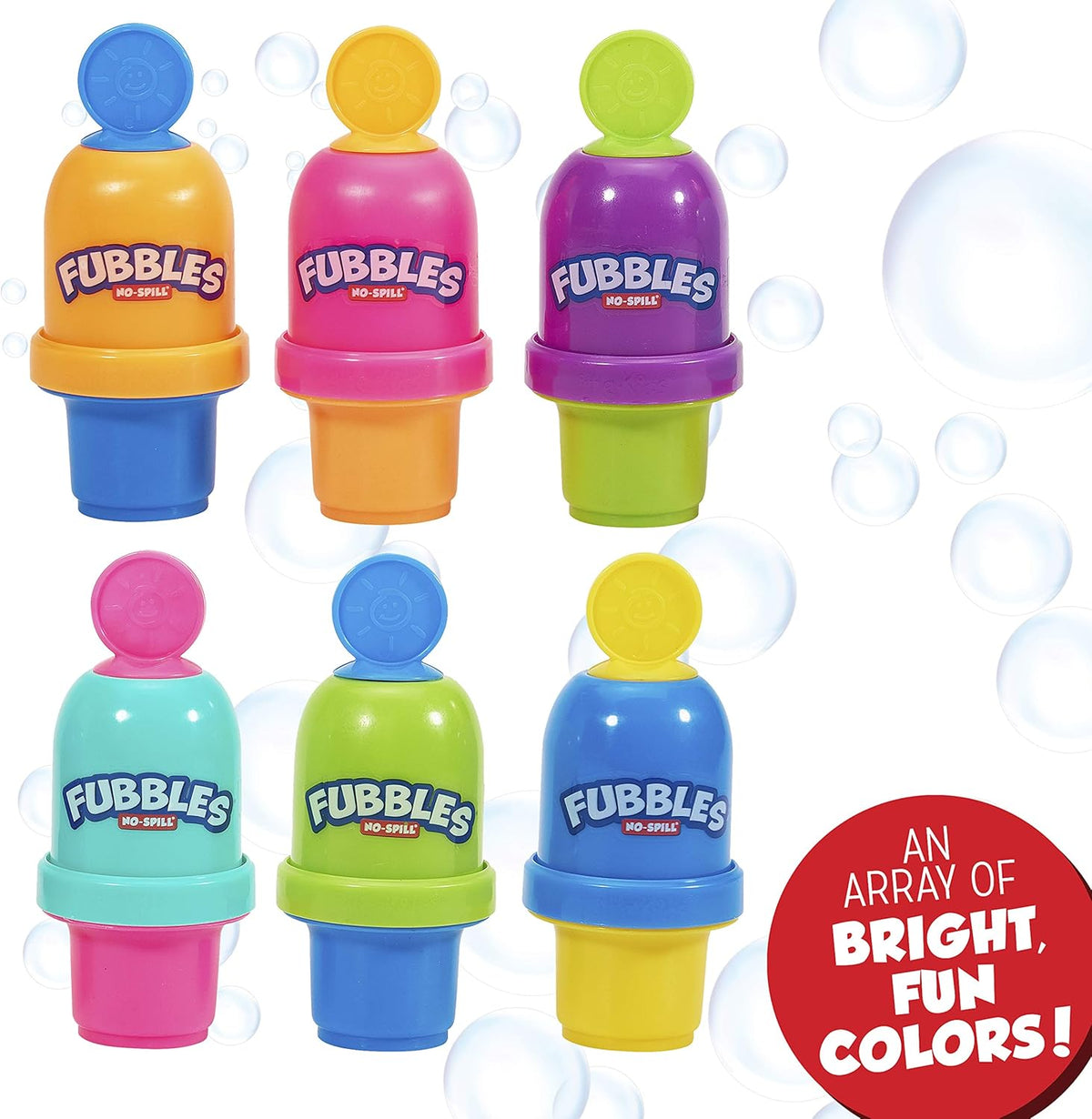 Little Kids Fubbles No-Spill Mini Bubble Tumbler, Multi – Fun for Kids & Family - image 3