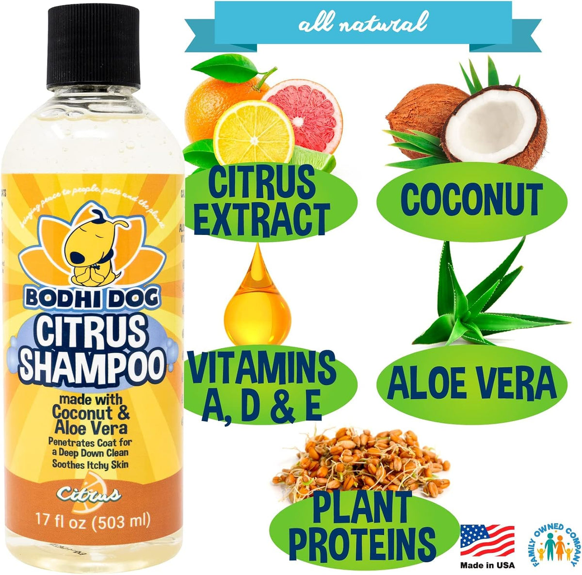 Bodhi Dog Skunk Shampoo | Skunk Smell Odor Remover Cleans & Deodorizes Using Essential Oils - Citrus / 17 Fl Oz - image 3