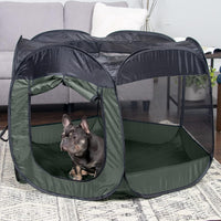 FurHaven Soft-Sided Dog & Cat Playpen - Hunter Green / Large - image 3