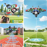 4DRC V32 Foam Remote Control Airplanes RC Planes for Kids Adults - Red-2 Batteries - image 3