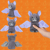 My OLi 9 inch Halloween plush bears 2 pack in pumpkin and wizard costumes with flip-top hats - view 24