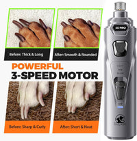 Whisper Quiet Dog Nail Grinder Safe & Stress-Free for Sensitive Dogs - Grey - image 4