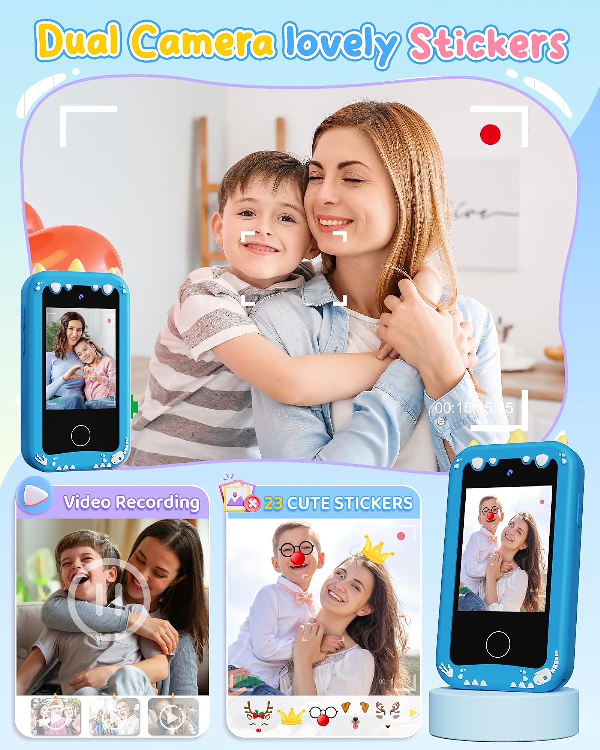KOKODI Kids Smart Phone Toys - Light Blue - image 4