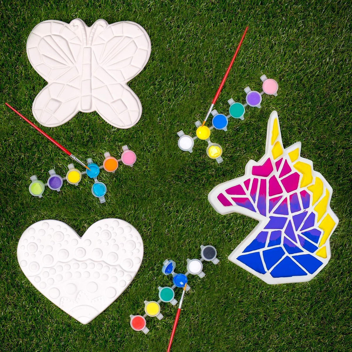 Creative Roots Paint Your Own Stepping Stone Kit - 3 Pack Mystical - image 2