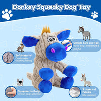loncoldy Plush Chew Toys for Large Dogs - gray & blue - image 2