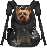 WOYYHO Pet Dog Carrier Backpack - Black / Large(10-14lbs)
