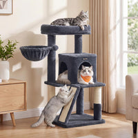 Feandrea Cat Tree, Multi-Level Condo - Smoky Gray