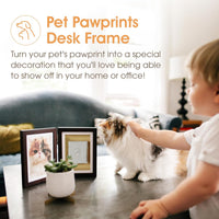 Pearhead Pet Paw Print Frame with Clay Impression Kit - Espresso Clay Print Table Top Frame - image 4