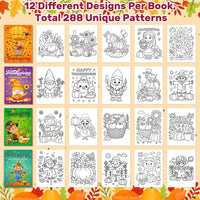 Elfew 24 pack mini Halloween coloring books for kids with pumpkin and ghost covers - view 9