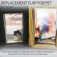 TonGass 10" x 18" Pet Door Flap Large Transparent Dog Door Flap - 1 / Extra Large - image 2