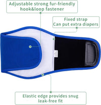 Dog Diapers Male, ACDOK Reusable Belly Bands for Male Dogs Wraps Upgrade Durable Delly Diapers - X-Small (Pack of 3) - image 3