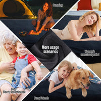 Waterproof Blanket for Bed Couch Sofa, Reversible & Reusable Cat - 80"x90" / Black/Light Grew - image 4