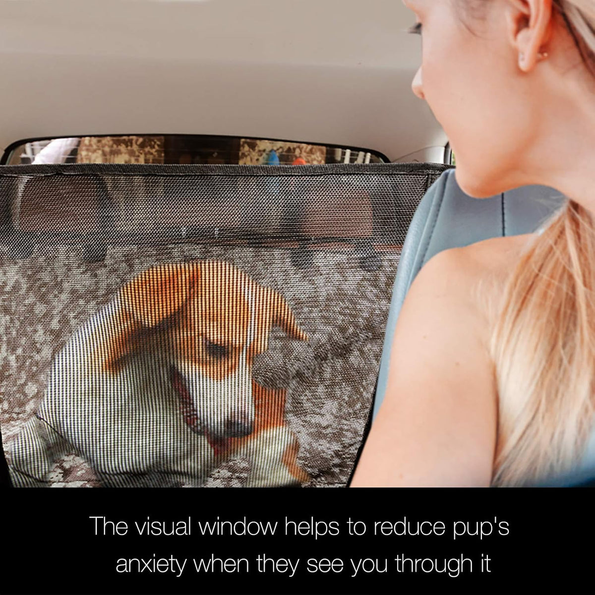 Luxury Dog Car Seat Cover for Back Seat Breathable Mesh Window Dog - Truck / Camouflage - image 2