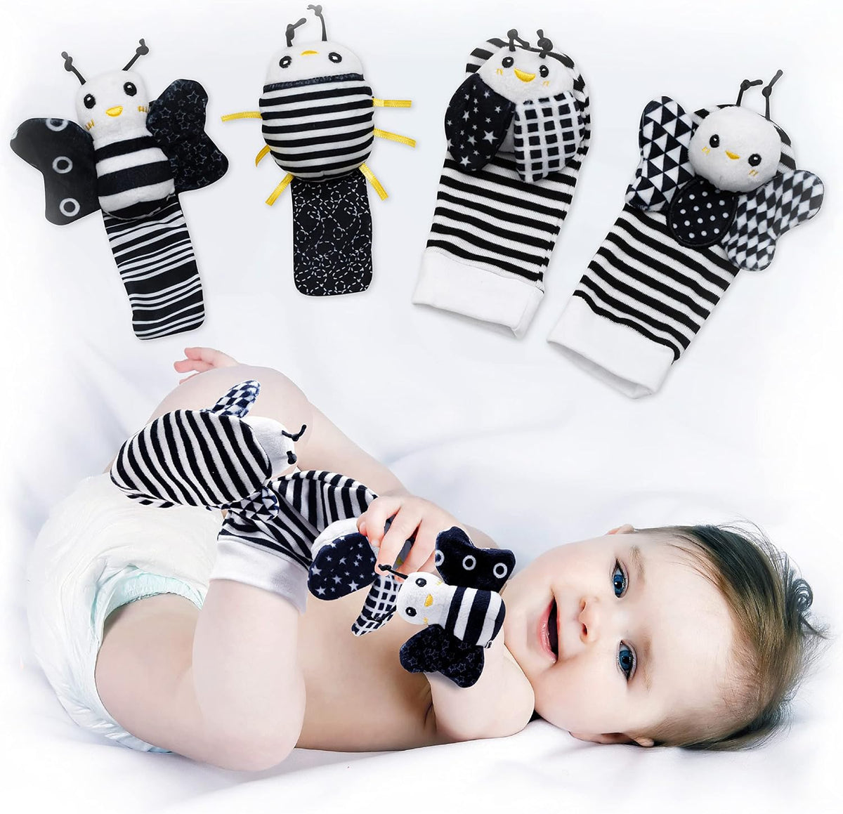 BABY K Baby Rattle Socks & Wrist Toys