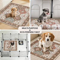 Washable Pee Pads for Dogs 72"x72" Reusable Dog Pads Extra Large - Brown / 36x34 Inch (Pack of 2) - image 4