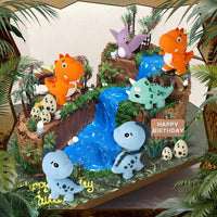 19pcs Safari Animal Cake Topper - Dinosaur Style - image 4