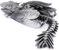 Guwewu Feathered Wyvern, 3D Printed Articulated Fidget Dragon - Thunderclaw