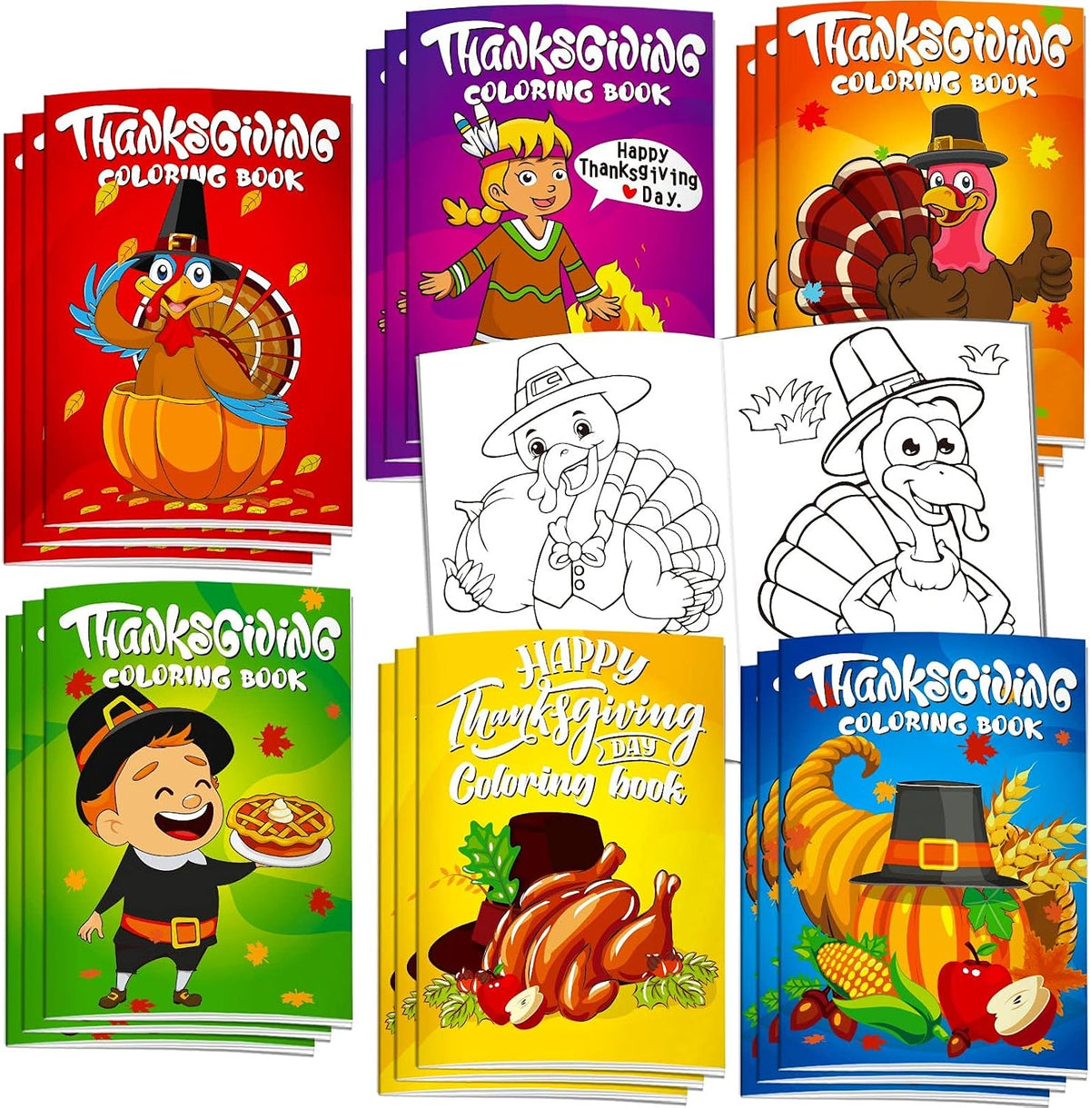 Omgouue 36 pack Halloween coloring books for kids with ghosts and pumpkins - view 4