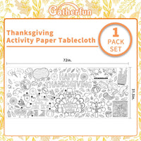 Halloween Activity Poster, Halloween Tablecloth for Kids - Thanksgiving - image 3