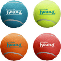 Outward Hound Squeaker Ballz Tennis Ball Dog Toy, 2.5", 4‑Pack - Multi Squeaker Balls / Medium / 4-Pack