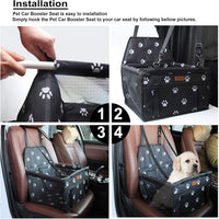 Portable Pet Dog Booster Seat for Small and Medium Pets – Essentials for Dogs - Black and White - image 4