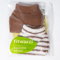 Fitwarm 2 Pack Striped Fleece Dog Sweater - Small / Brown-White - image 2