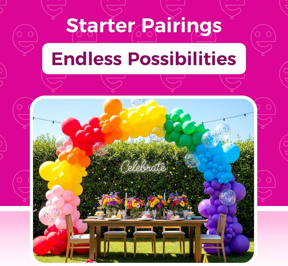 Bezente Assorted Latex Rainbow Balloons 100 Pack 12 inch – Fun for Kids & Family - 01-assorted-g01 / 12inch (Normal) - image 3