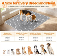 Washable Pee Pads for Dogs, 18"x24" - Gray / 72*72 Inch (Pack of 2) - image 3
