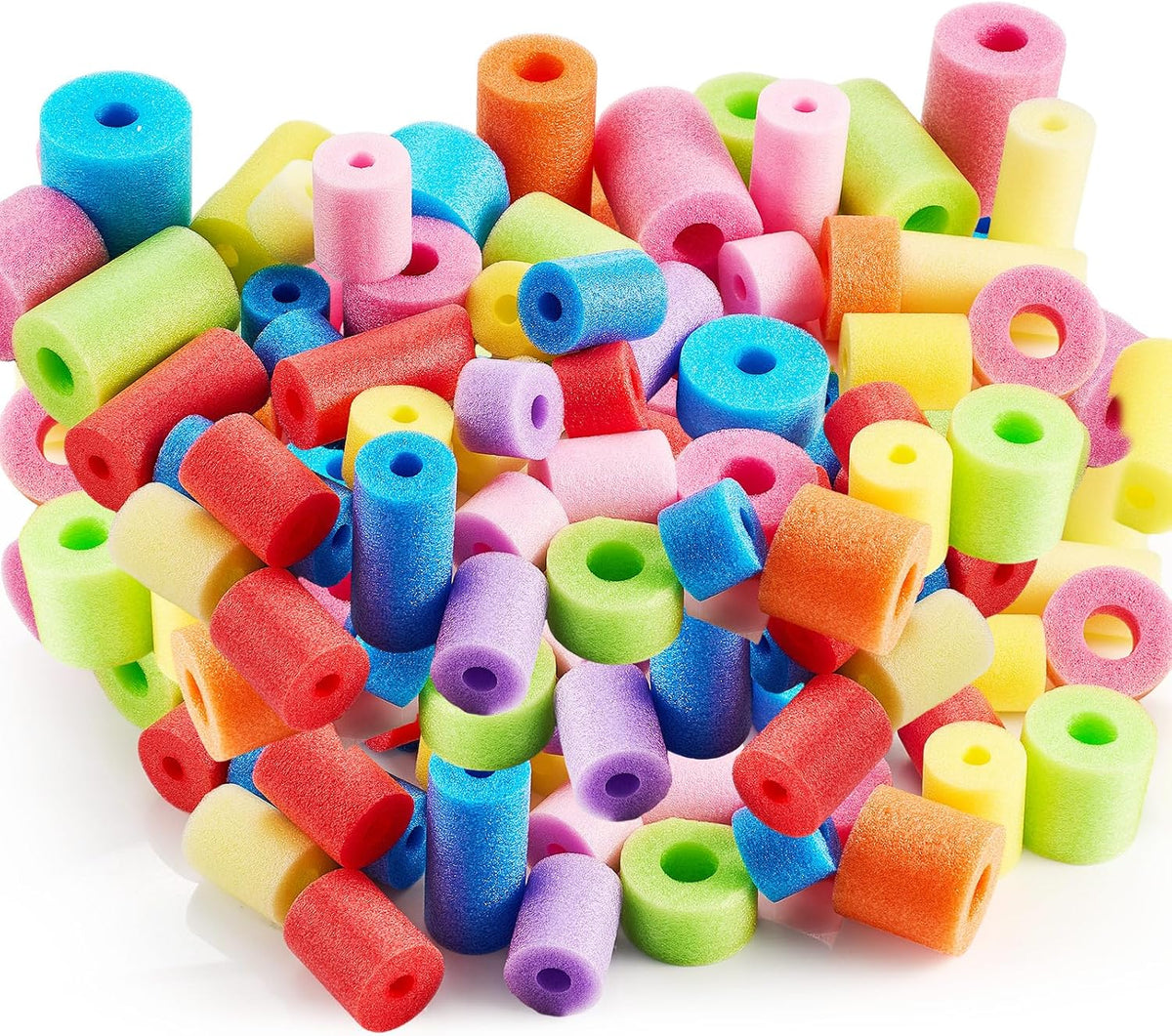 Frienda pool noodle bits, 50 colorful foam noodle pieces in assorted sizes - view 8