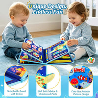 Winblo Toddler Busy Board - Blue - image 3