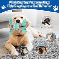 loncoldy Plush Chew Toys for Large Dogs - lake blue - image 4