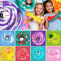 6 Pack Halloween Slime Kit, Cloud Butter Slime for Girls Boys – Fun for Kids & Family - 15 Pack Christmas Slime - image 2